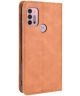 Motorola Moto G10/G20/G30 Hoesje Vintage Portemonnee Book Case Bruin