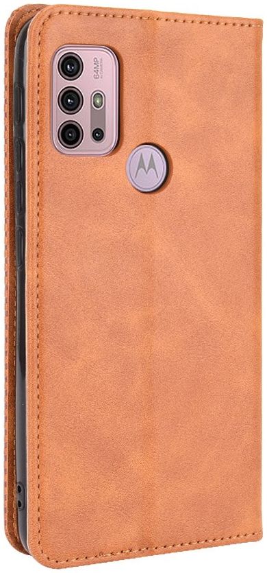 Motorola Moto G10/G20/G30 Hoesje Vintage Portemonnee Book Case Bruin afbeelding 4