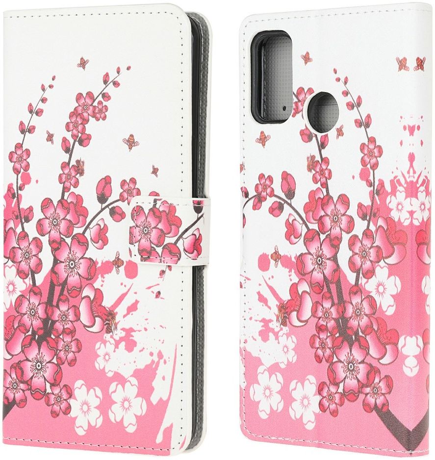 Motorola Moto G10/G20/G30 Hoesje Wallet Book Case met Blossom Print afbeelding 4