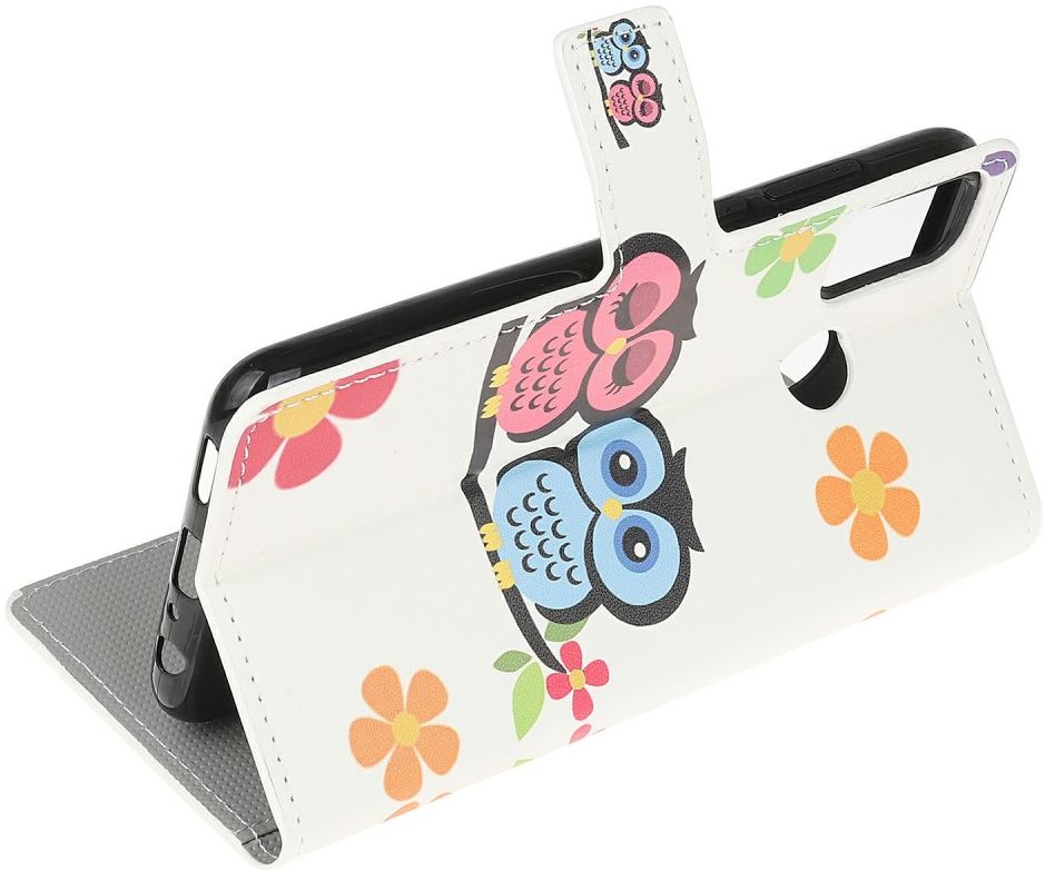 Motorola Moto G10/G20/G30 Hoesje Wallet Book Case met Uil Print afbeelding 5
