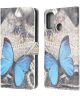 Motorola Moto G10/G20/G30 Hoesje Wallet Book Case met Butterfly Print