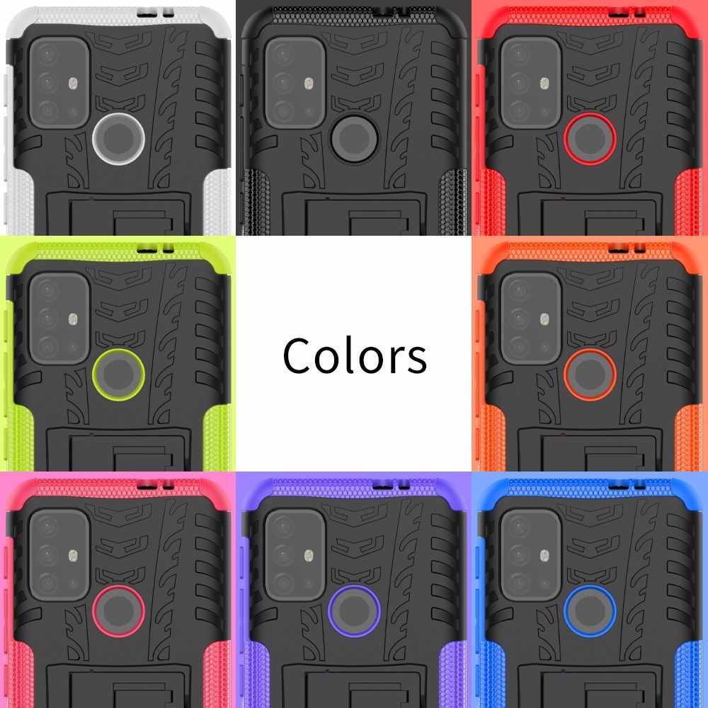 Motorola Moto G10/G20/G30 Hoesje Hybride Back Cover Kickstand Zwart afbeelding 10