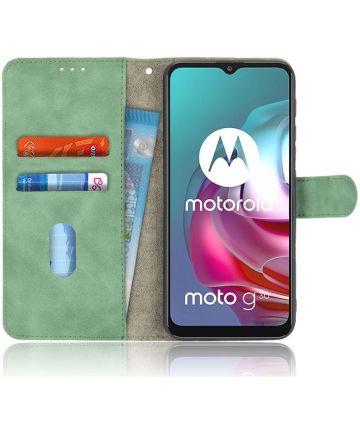 Motorola Moto G10 / G20 / G30 Hoesje Wallet Book Case Groen Hoesjes