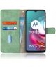 Motorola Moto G10 / G20 / G30 Hoesje Wallet Book Case Groen