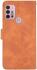 Motorola Moto G10 / G20 / G30 Hoesje Wallet Book Case Oranje afbeelding 2