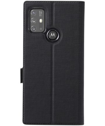 Motorola Moto G10 / G20 / G30 Hoesje Portemonnee Book Case Zwart Hoesjes
