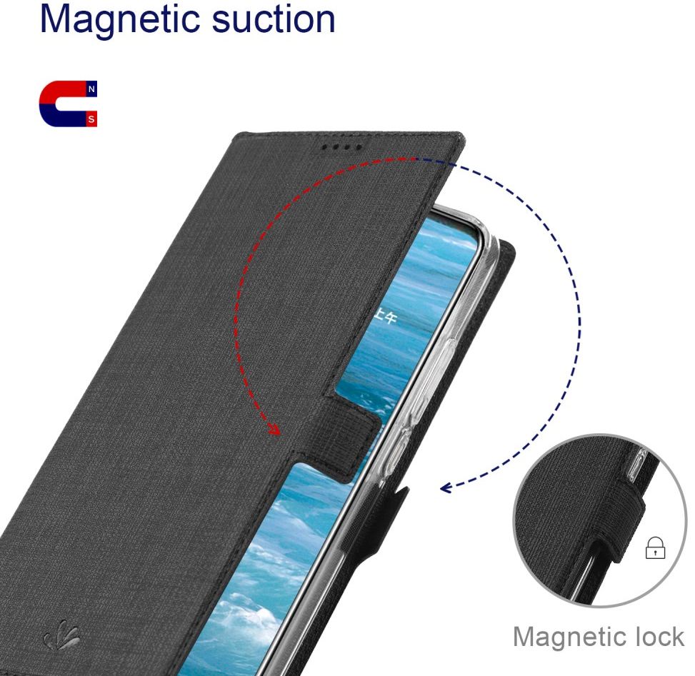 Motorola Moto G10 / G20 / G30 Hoesje Portemonnee Book Case Zwart afbeelding 5