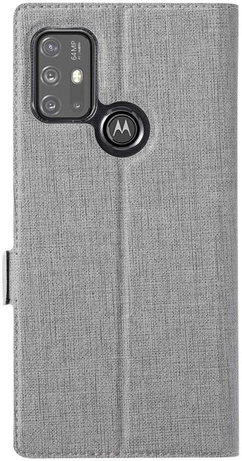 Motorola Moto G10 / G20 / G30 Hoesje Portemonnee Book Case Grijs afbeelding 1
