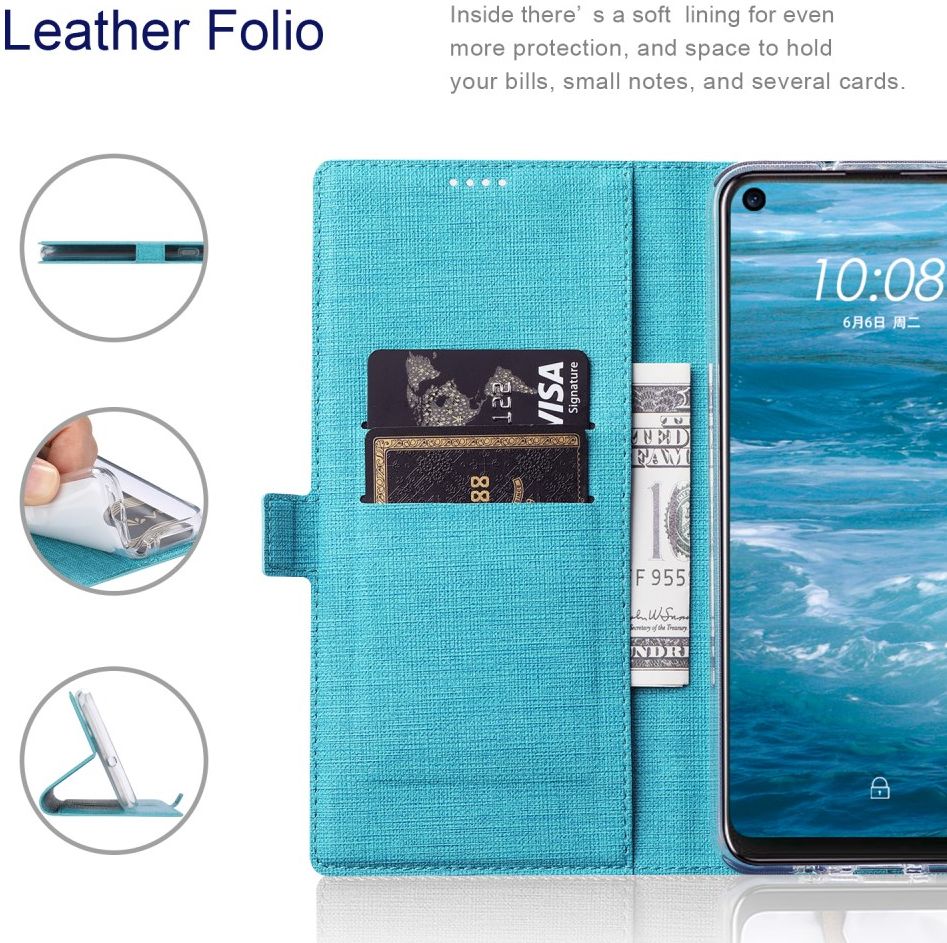 Motorola Moto G10 / G20 / G30 Hoesje Portemonnee Book Case Groen afbeelding 6