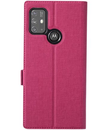 Motorola Moto G10 / G20 / G30 Hoesje Portemonnee Book Case Roze Hoesjes