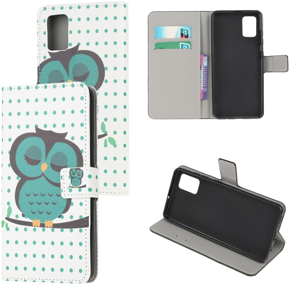 Motorola Moto G100 Hoesje Wallet Book Case met Uil Print afbeelding 7