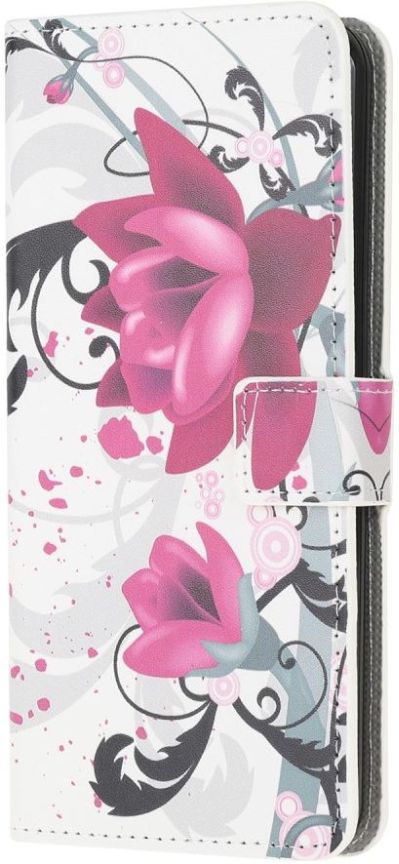 Motorola Moto G100 Hoesje Wallet Book Case met Rozen Print afbeelding 2