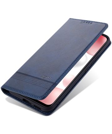 AZNS Xiaomi Mi 11 Hoesje Portemonnee Book Case Kunstleer Blauw Hoesjes