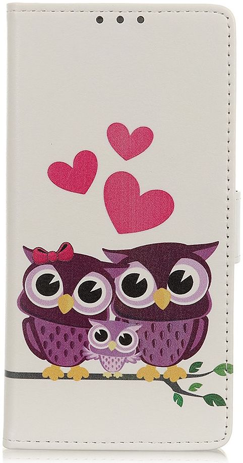 Xiaomi Redmi 9T Hoesje Portemonnee Book Case met Uilen Print afbeelding 1