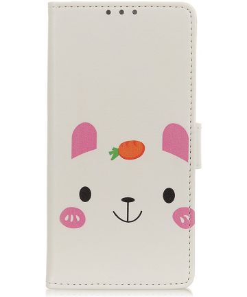 Xiaomi Redmi 9T Hoesje Portemonnee Book Case met Konijn Print Hoesjes