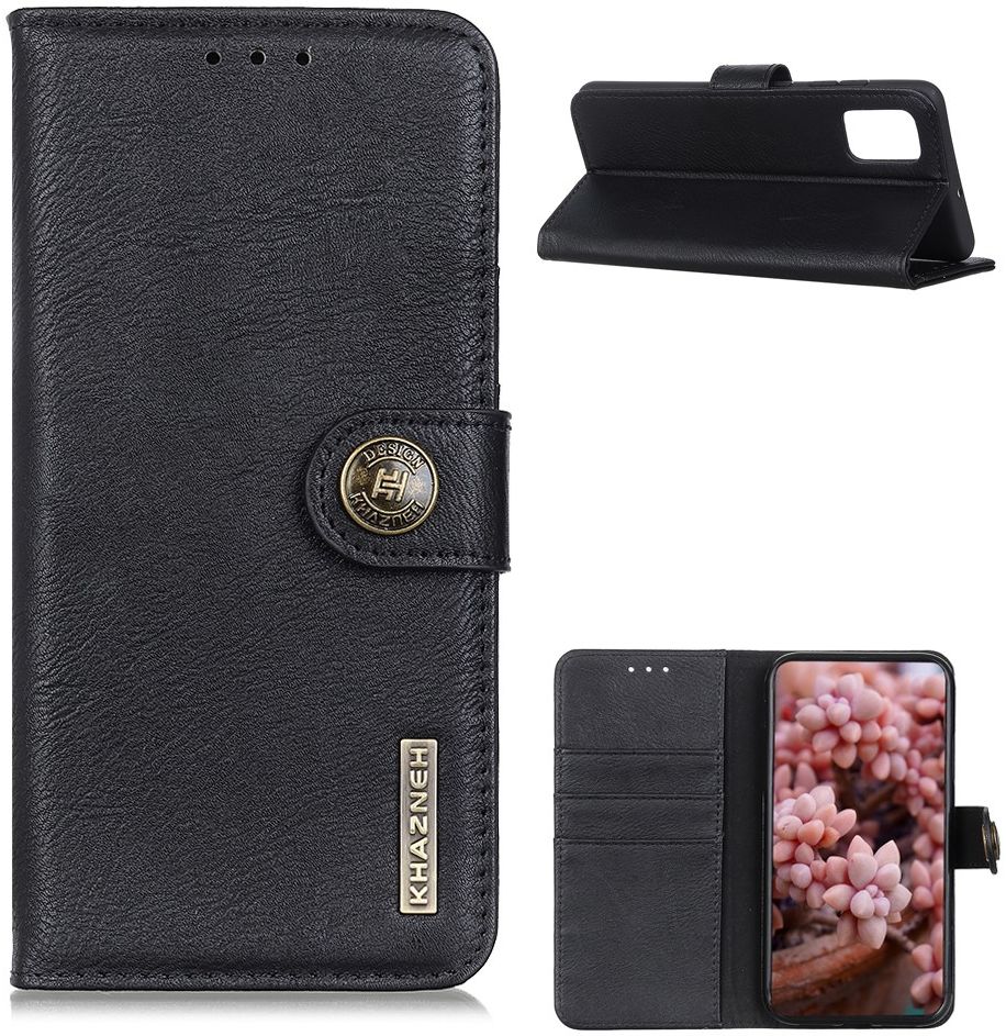 KHAZNEH Xiaomi Redmi 9T Hoesje Portemonnee Book Case Zwart afbeelding 5