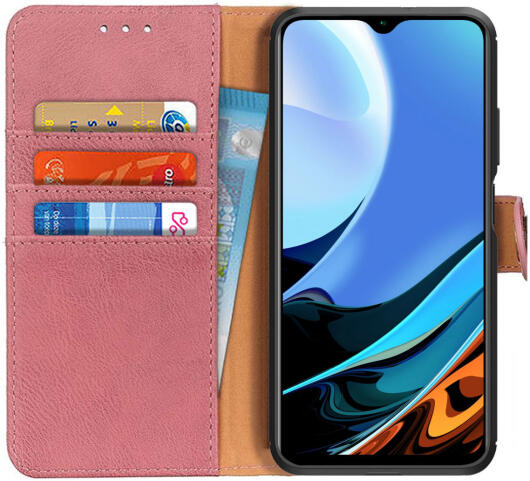 KHAZNEH Xiaomi Redmi 9T Hoesje Portemonnee Book Case Roze afbeelding 1