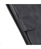 KHAZNEH Xiaomi Redmi 9T Hoesje Retro Wallet Book Case Zwart