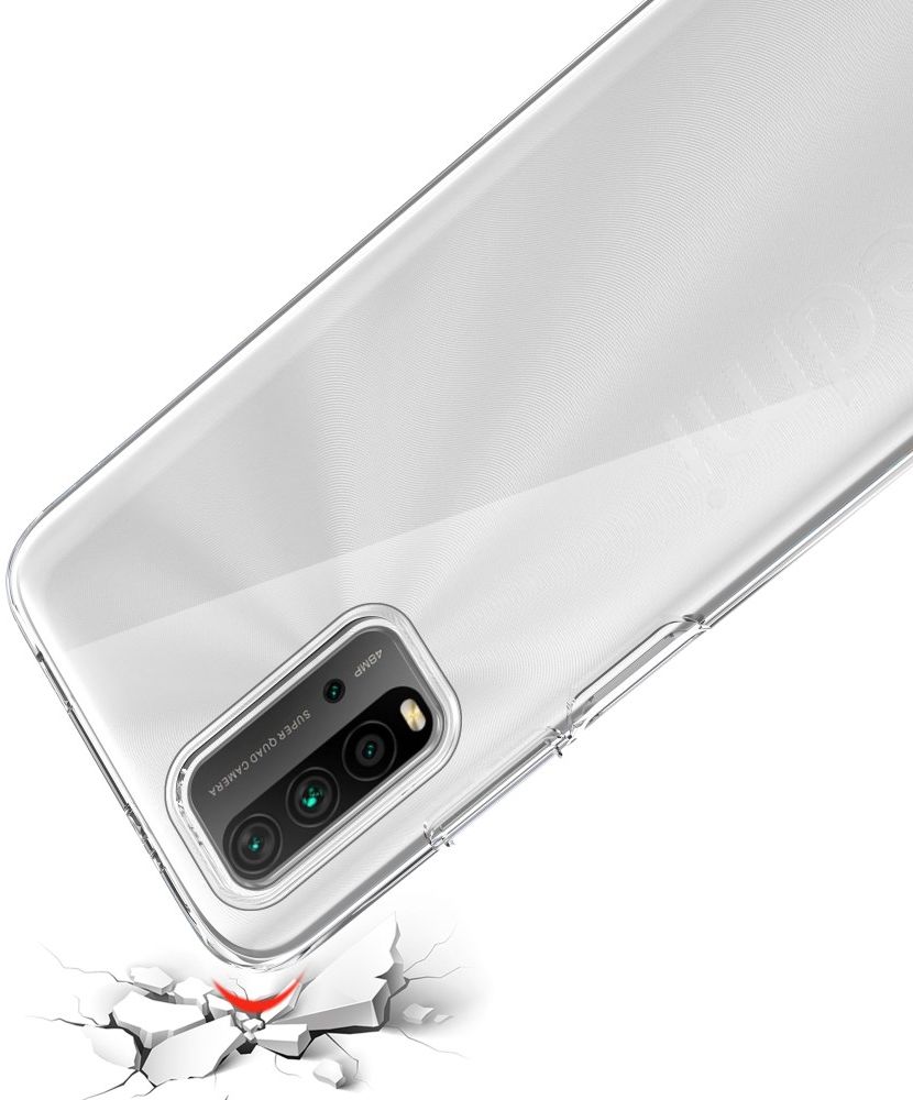 Xiaomi Redmi 9T Hoesje Dun en Flexibel TPU Back Cover Transparant afbeelding 4
