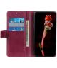 Xiaomi Redmi Note 10 / 10S Hoesje Wallet Book Case Kunstleer Rood
