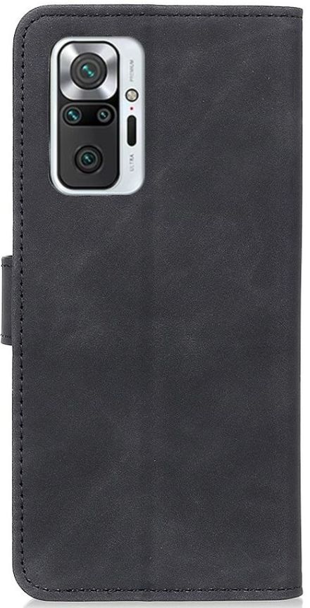 KHAZNEH Xiaomi Redmi Note 10 Pro Hoesje Retro Wallet Book Case Zwart afbeelding 3