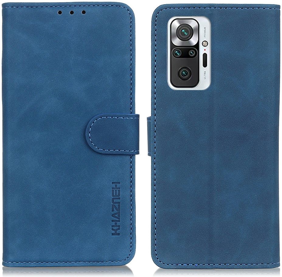 KHAZNEH Xiaomi Redmi Note 10 Pro Hoesje Retro Wallet Book Case Blauw afbeelding 6