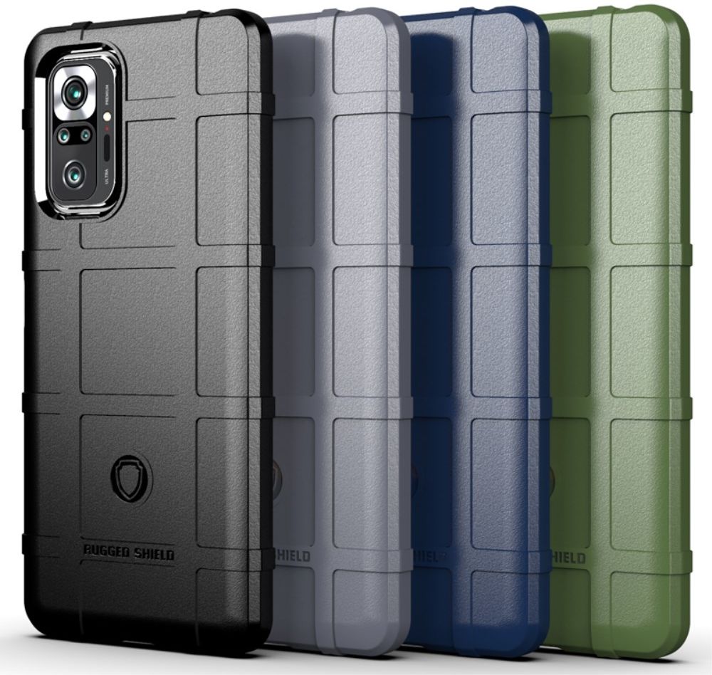 Xiaomi Redmi Note 10 Pro Hoesje Rugged Shield Back Cover Zwart afbeelding 3