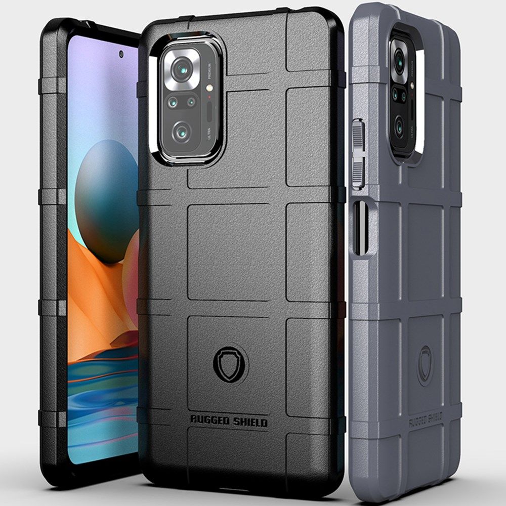 Xiaomi Redmi Note 10 Pro Hoesje Rugged Shield Back Cover Zwart afbeelding 5