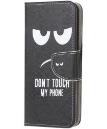 Xiaomi Redmi Note 10 / 10S Hoesje Book Case met Don't Touch Print