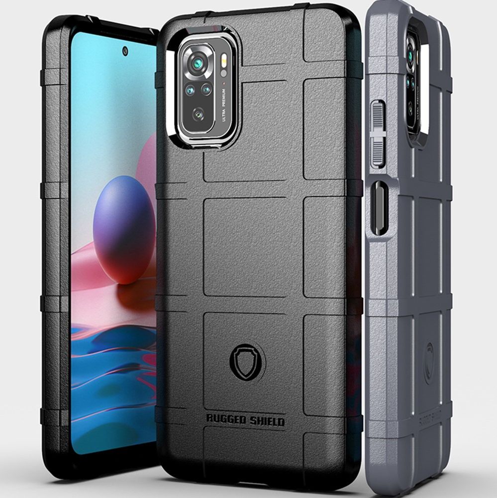 Xiaomi Redmi Note 10 / 10S Hoesje Rugged Shield Back Cover Blauw afbeelding 5