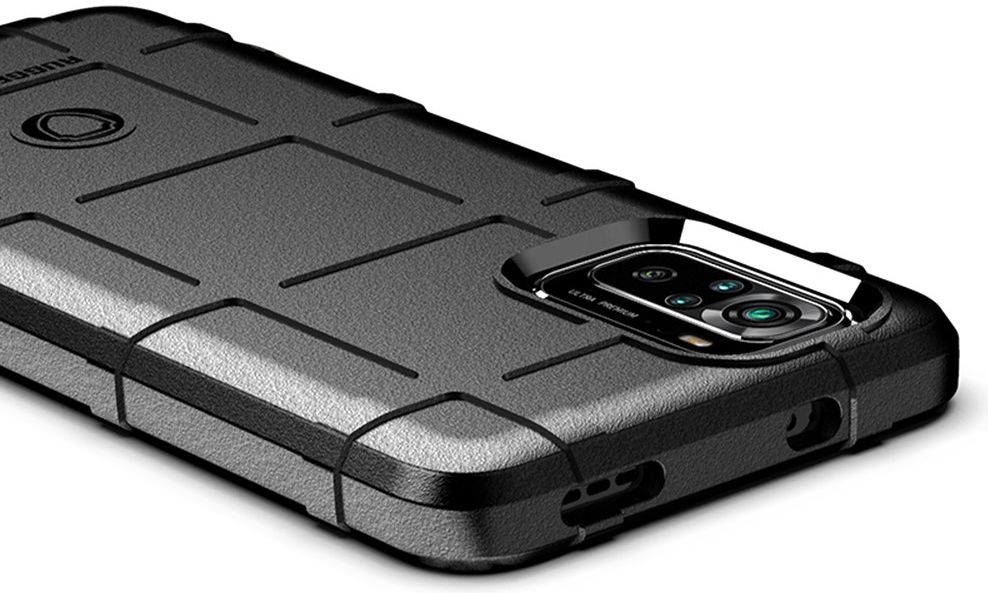 Xiaomi Redmi Note 10 / 10S Hoesje Rugged Shield Back Cover Blauw afbeelding 3