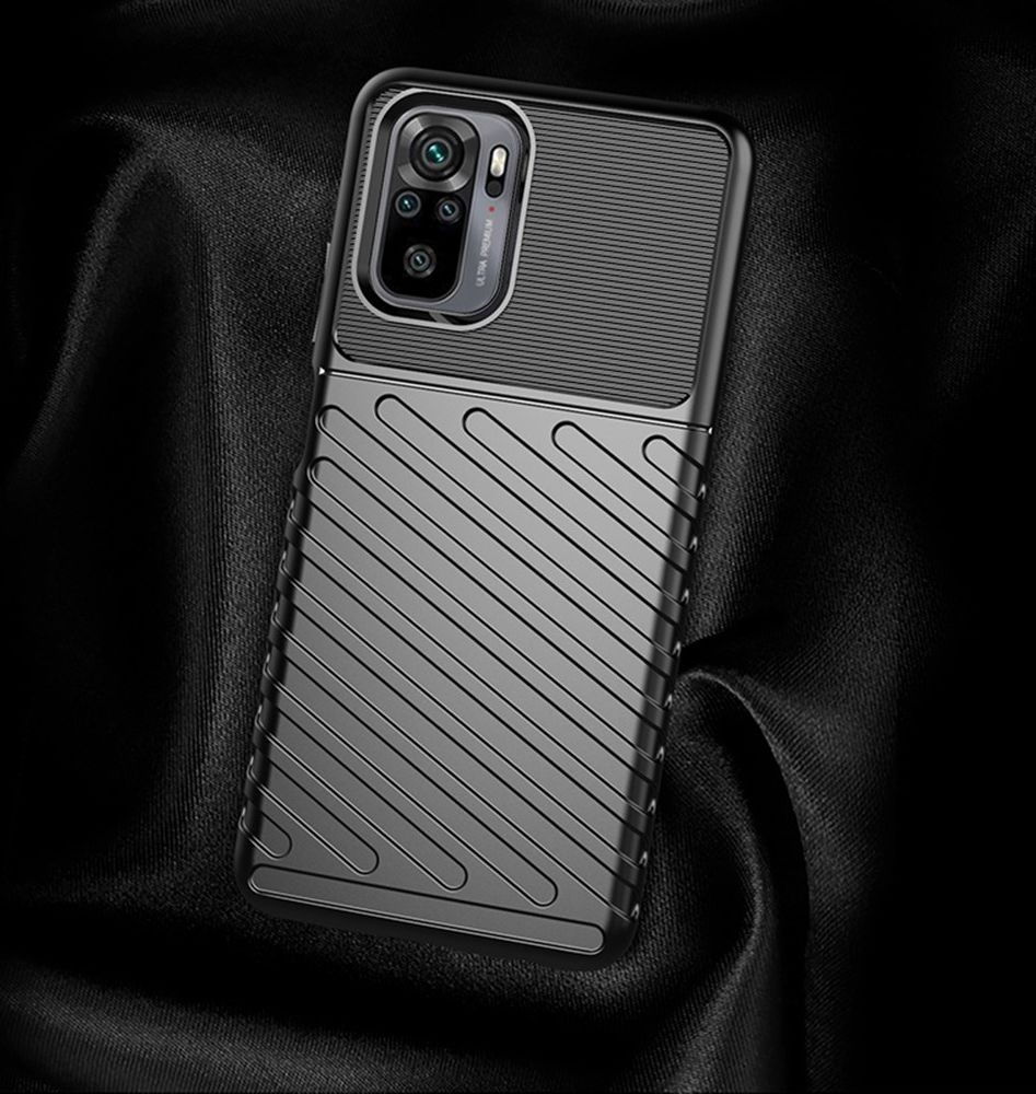 Xiaomi Redmi Poco M5s / Note 10(S) Hoesje TPU Thunder Design Back Cover Zwart afbeelding 5
