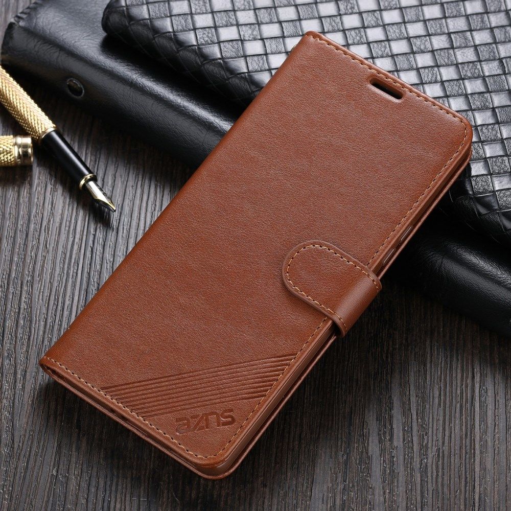 AZNS Xiaomi Poco F3 / Mi 11i Hoesje Wallet Book Case Kunstleer Bruin afbeelding 6