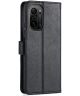 AZNS Xiaomi Poco F3 / Mi 11i Hoesje Wallet Book Case Kunstleer Zwart