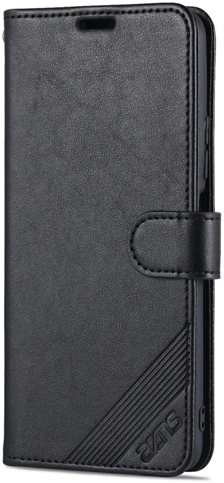 AZNS Xiaomi Poco F3 / Mi 11i Hoesje Wallet Book Case Kunstleer Zwart afbeelding 2
