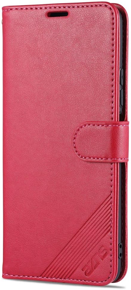 AZNS Xiaomi Poco F3 / Mi 11i Hoesje Wallet Book Case Kunstleer Rood afbeelding 2
