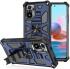 Xiaomi Redmi Poco M5s / Note 10(S) Hoesje met Metalen Kickstand Blauw afbeelding 2