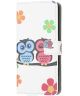 Xiaomi Poco F3 / Mi 11i Hoesje Portemonne Book Case uilen Print