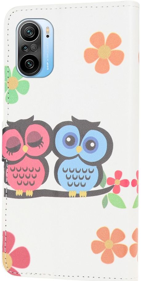 Xiaomi Poco F3 / Mi 11i Hoesje Portemonne Book Case uilen Print afbeelding 2