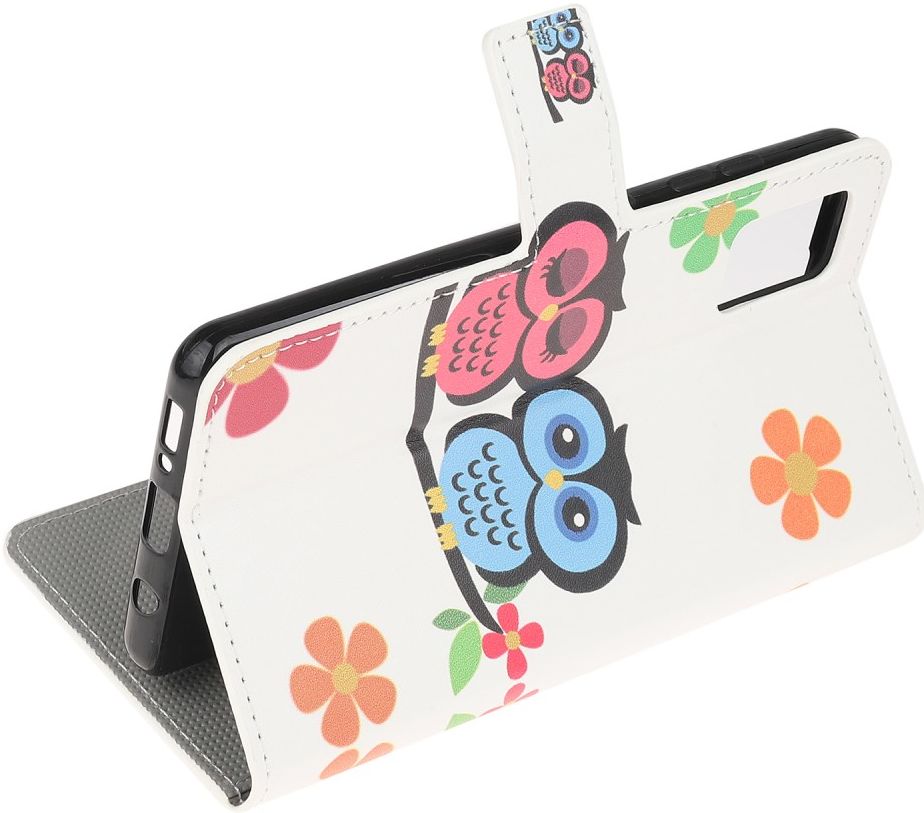 Xiaomi Poco F3 / Mi 11i Hoesje Portemonne Book Case uilen Print afbeelding 3