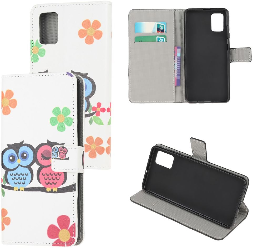 Xiaomi Poco F3 / Mi 11i Hoesje Portemonne Book Case uilen Print afbeelding 6