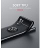 Xiaomi Redmi Note 10 / 10S Hoesje Metalen Ring Kickstand Zwart Blauw