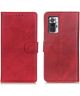 Xiaomi Redmi Note 10 Pro Hoesje Portemonnee Book Case Kunstleer Rood
