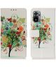 Xiaomi Redmi Note 10 / 10S Hoesje Portemonnee met Tree Print