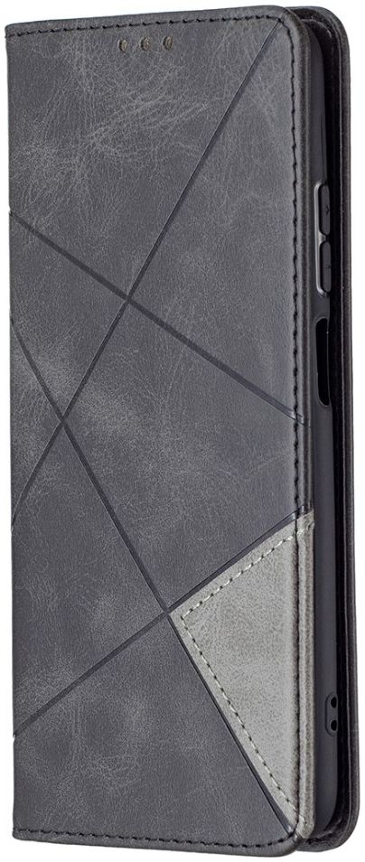 Xiaomi Redmi Poco M5s / Note 10(S) Hoesje Portemonnee Book Case Geometrie Zwart afbeelding 1