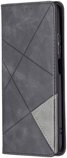 Xiaomi Redmi Poco M5s / Note 10(S) Hoesje Portemonnee Book Case Geometrie Zwart afbeelding 1