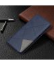 Xiaomi Redmi Note 10/10S Hoesje Portemonnee Book Case Geometrie Blauw