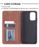 Xiaomi Redmi Note 10/10S Hoesje Portemonnee Book Case Geometrie Coffee