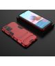 Xiaomi Redmi Note 10 / 10S Hoesje Shock Proof met Kickstand Rood