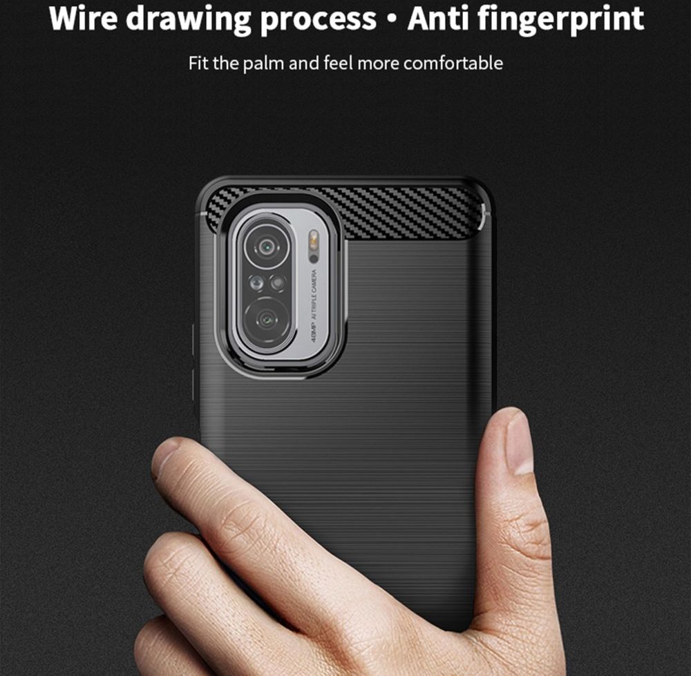 MOFI Xiaomi Poco F3 / Mi 11i Hoesje Geborsteld TPU Back Cover Zwart afbeelding 7